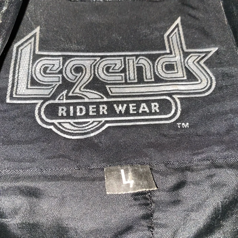 Legends Rider Wear Black and Brown Fringe Leather Jacket size L. Cowboy/Biker - Picture 2 of 16